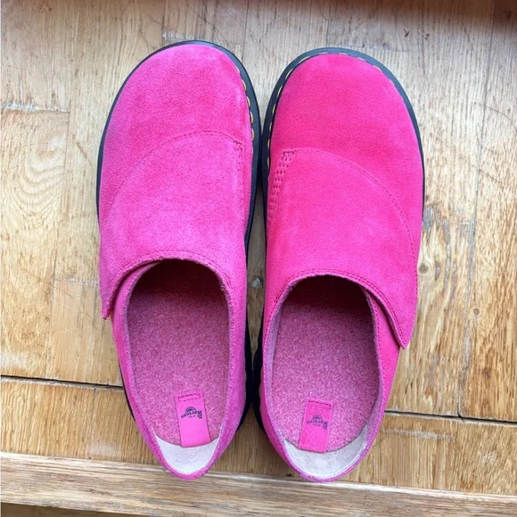 Dr. Martens Zebzag Anywair pink Suede Mules - Picture 3 of 6